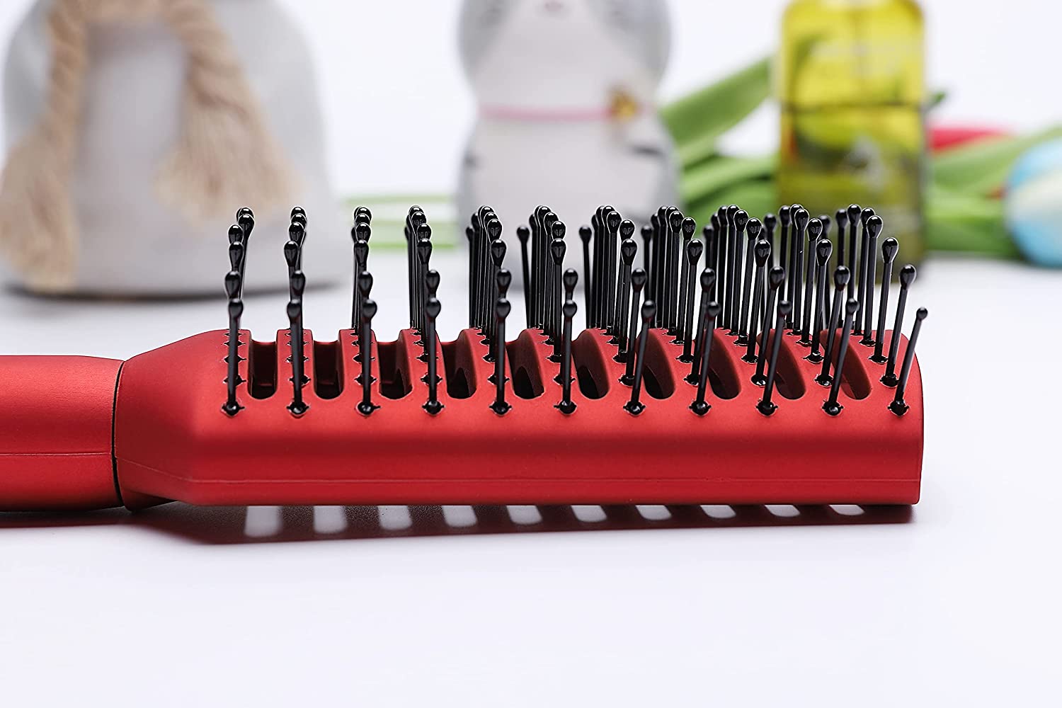 Vent Brush | Nylon Bristles with Epoxy Tips | Metallic Blue Dimond Shaped Handle