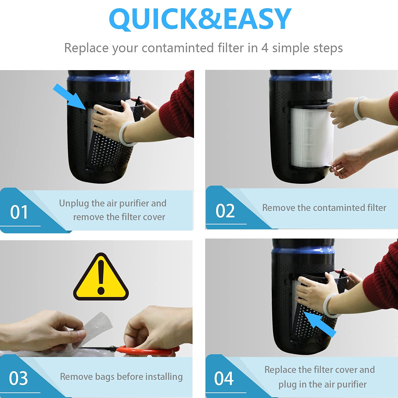 HEPA Filter | Compatible with Homedics Air Purifier Model AP-T20, AP-T20WT