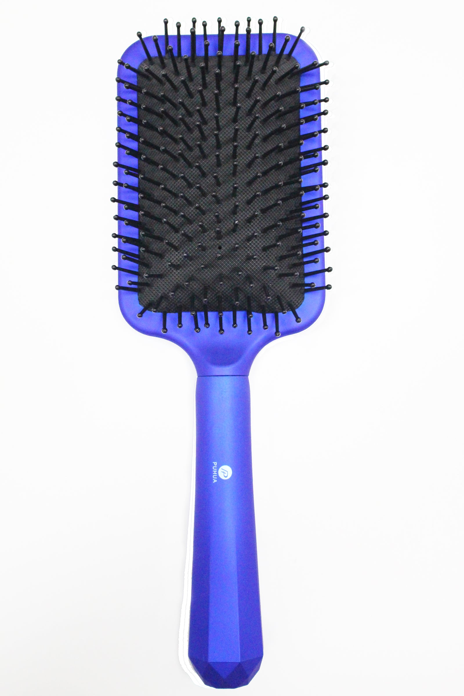 Large Rectangle Paddle Brush |Air Cushion Pad |Nylon Bristles with Epoxy Tips ｜Metallic Dimond Shaped Handle